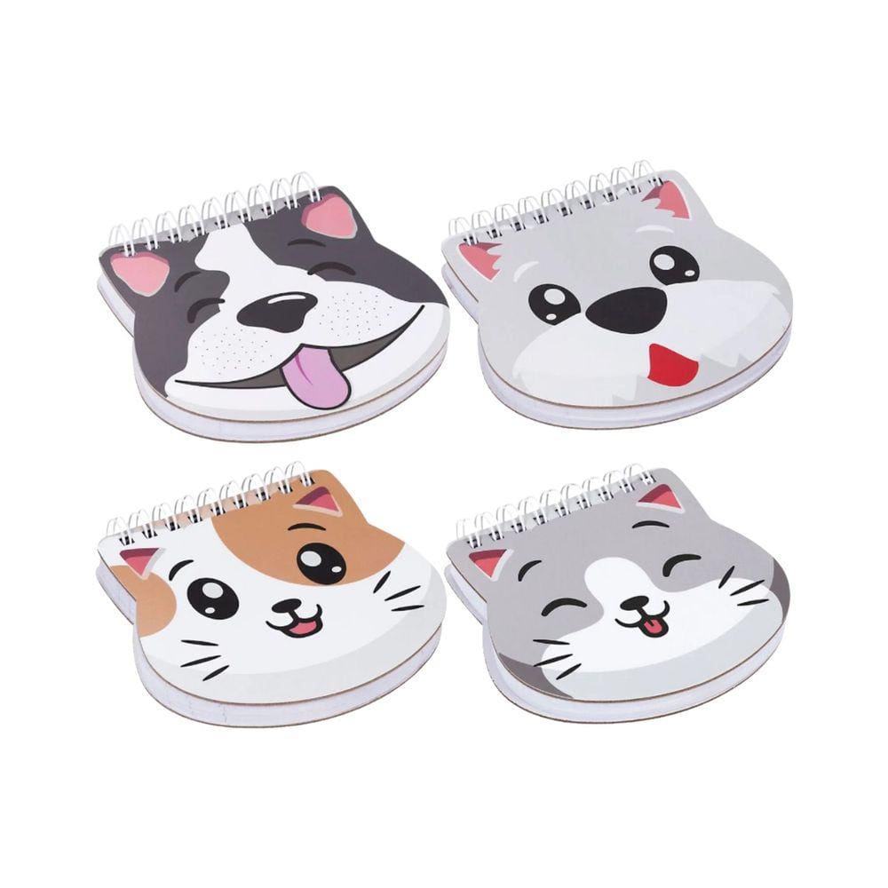 Kit 04 Caderneta (PEQUENA) Bichinhos Best Friend 80 Folhas  BRW | Cat | Dog
