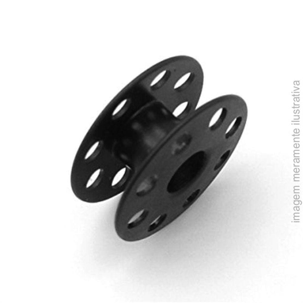 Bobina Carretel De Ferro Preta Para Máquina De Costura Reta - 270010B
