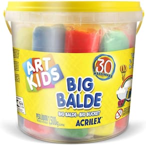 Massinha De Modelar Soft Big Balde Acrilex