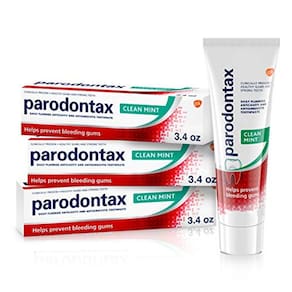 Pasta de dente parodontax para gengivas sangrando, tratamento de gengivite e prevenção da cavidade, Hortelã Limpa - 3,4 Onças (Pacote de 3)