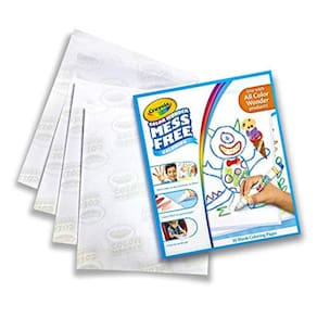 Cor de Crayola Wonder Mess Coloring free Coloring, Coloração em Branco 30 Páginas Brancas