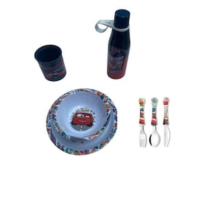 Conjunto Carros, Pratos, Caneca, Garrafa, Talheres - Nt