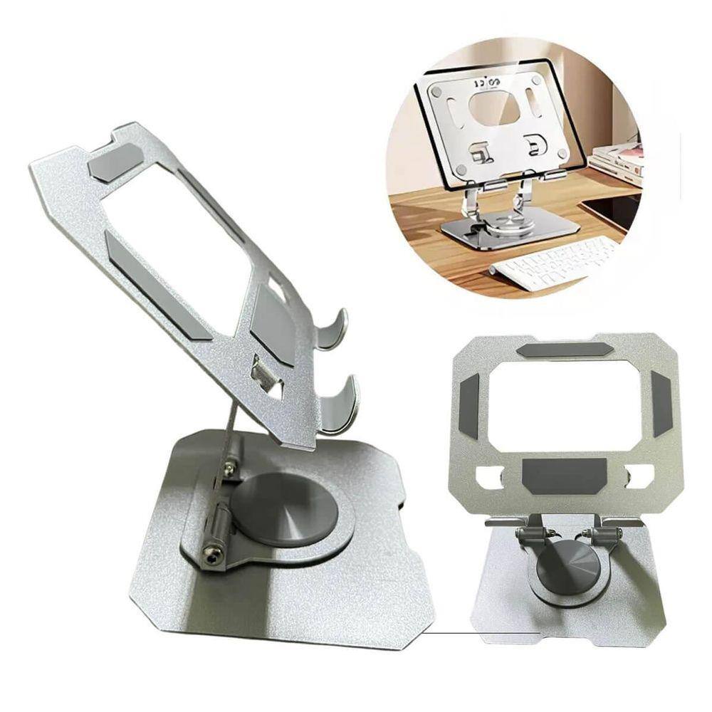 Base Suporte Ergonômico Para Tablet Dobravel Giratório Metal