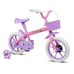 Bicicleta Paty Rosa E Lilás - Aro 12 - Verden Bike