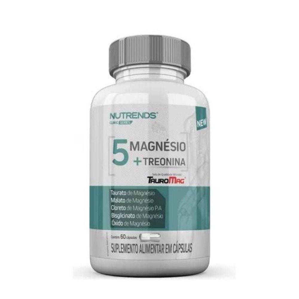 Kit 5 Magnésio 330Mg 60 Cápsulas Nutrends