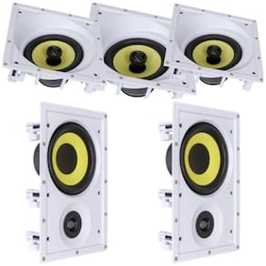 Kit 5.0 JBL 3 Caixas Gesso CI PLUS 6SA + 2 Caixas CI PLUS 6R