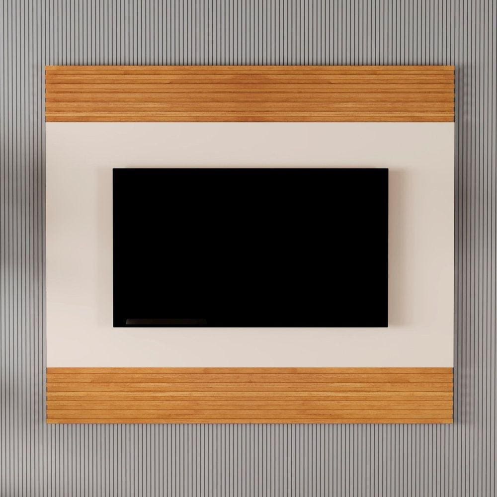 Painel para Tv até 58 Polegadas Madrid 160cm Naturalle/Off White