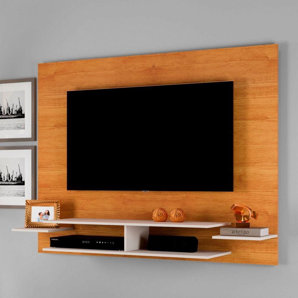 Painel para Tv até 55 Polegadas Vitoria Naturalle/Off White