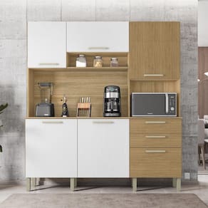 Cozinha Compacta 6 Portas 2 Gavetas Ferrara Kits Paraná