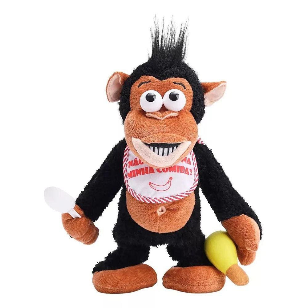 Pelúcia Macaco Com Movimento E Som Caa Toys