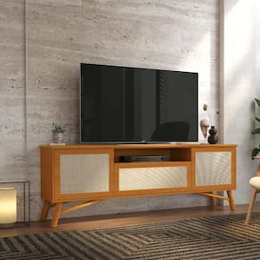 Rack para TV até 75 Polegadas 3 Portas 180cm Darin EDN Móveis
