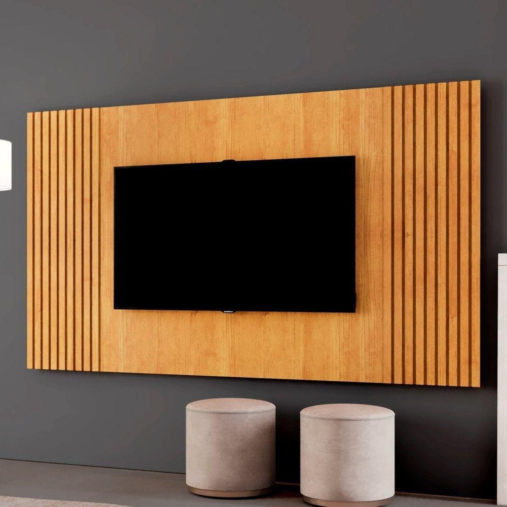 Painel para Tv até 65 Polegadas Ripado 237cm Piazza Naturalle