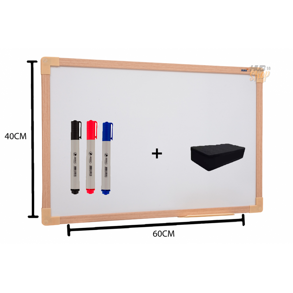 Quadro Lousa Branco UV Soft Colors 60X40 Mold Carvalho Stalo