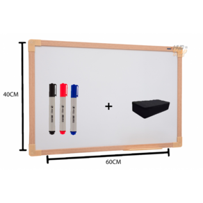 Quadro Lousa Branco UV Soft Colors 60X40 Mold Carvalho Stalo