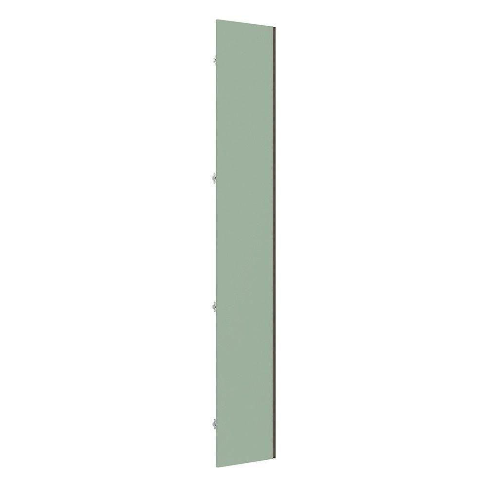 Porta Closet Para Roupeiro De Canto Reto Champagne Verde