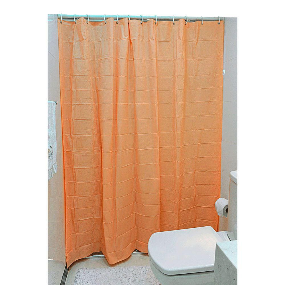 Cortina para box de Banheiro Laranja Pêssego 5235_48