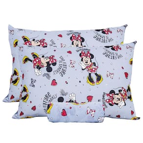 Jogo De Cama Infantil Minnie Sparkly Casal Disney Simples 3 Peças Malha Portallar