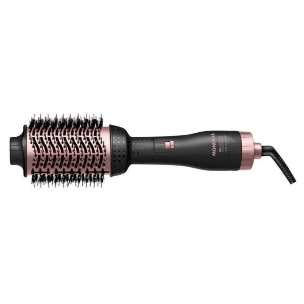Escova Secadora Argan Mondial Preto/Golden Rose Bivolt ES-14