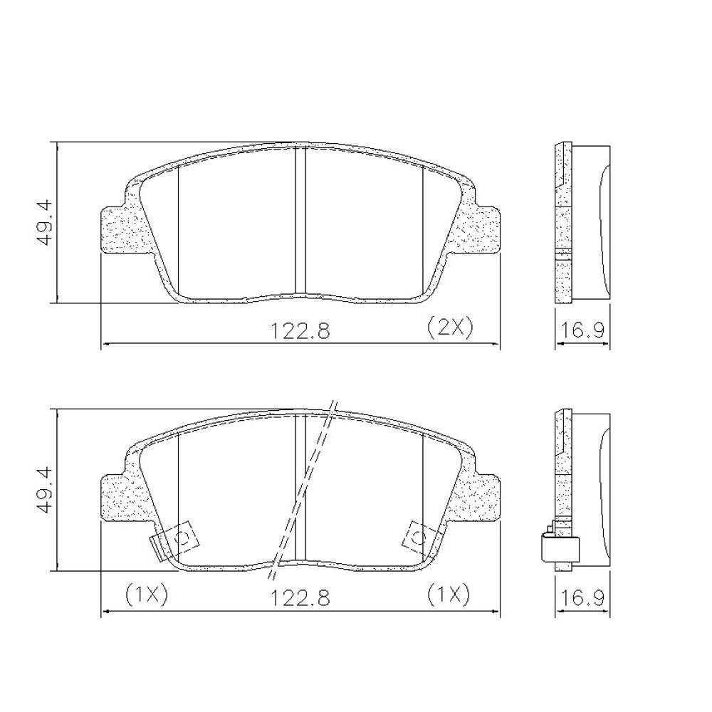 Pastilha De Freio Lonaflex HB20/HB20 S - P-1441