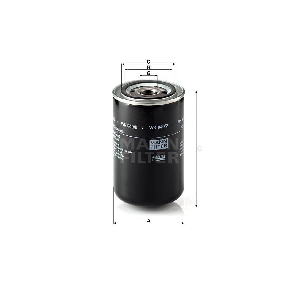 Filtro De Combustível Mann-Filter Frontier/Pathfinder - WK940/22