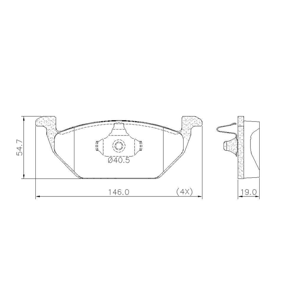 Pastilha De Freio Lonaflex Fox/Golf - P-73