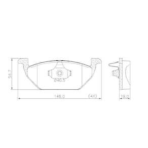 Pastilha De Freio Lonaflex Fox/Golf - P-73