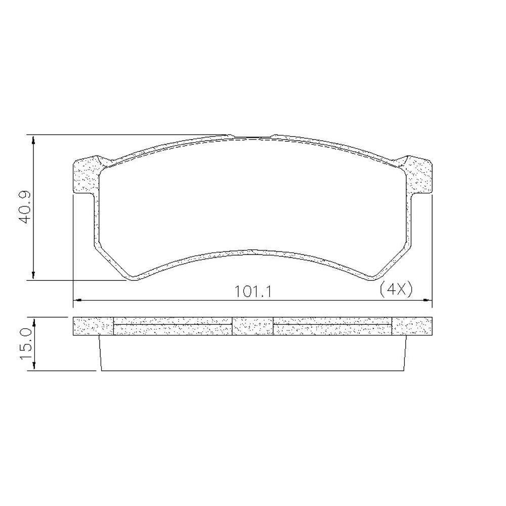 Pastilha De Freio Lonaflex Kwid - P-1534
