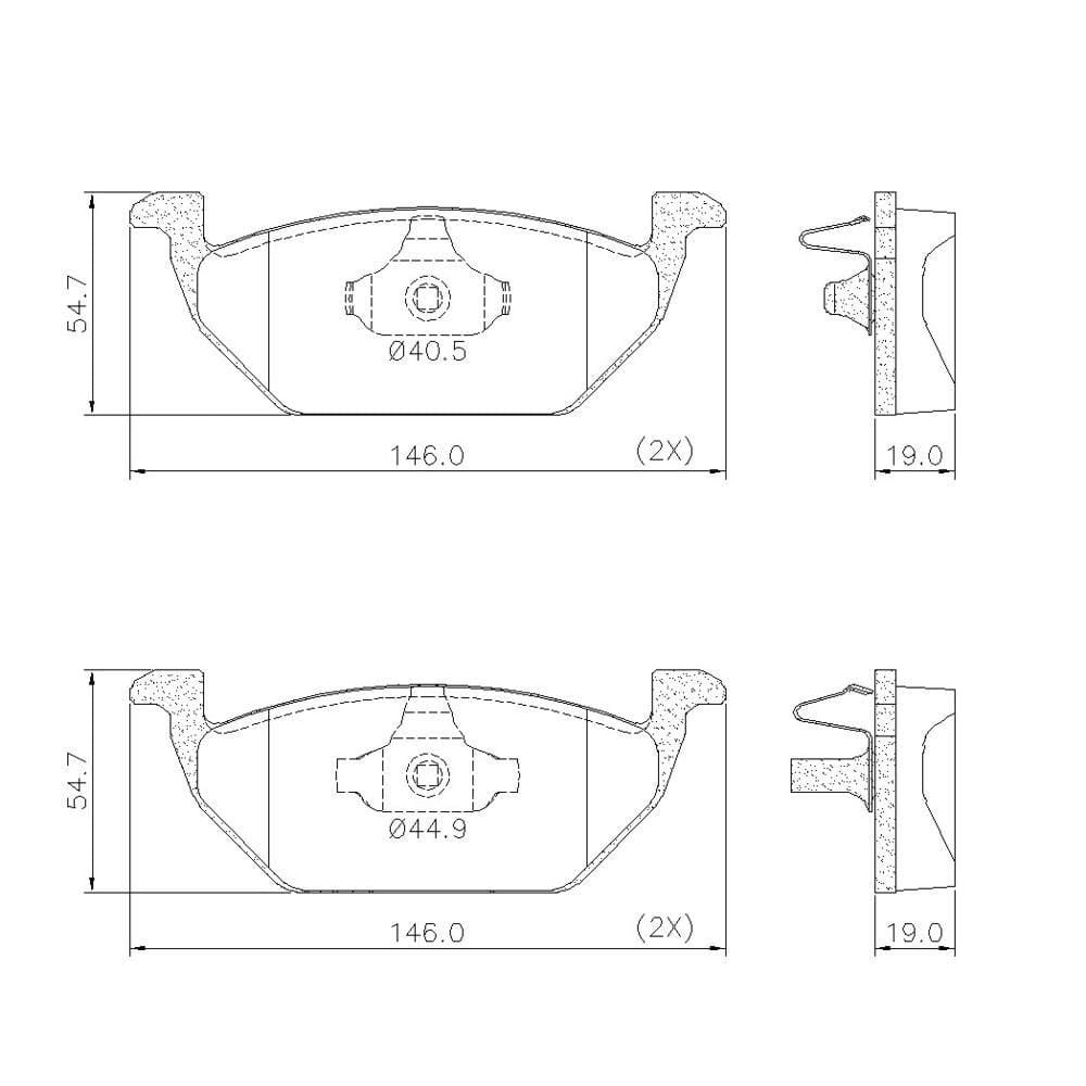 Pastilha De Freio Lonaflex Fox/Gol - P-58