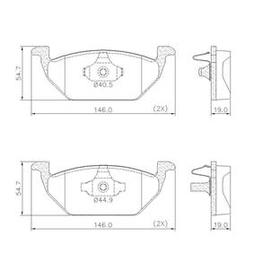 Pastilha De Freio Lonaflex Fox/Gol - P-58