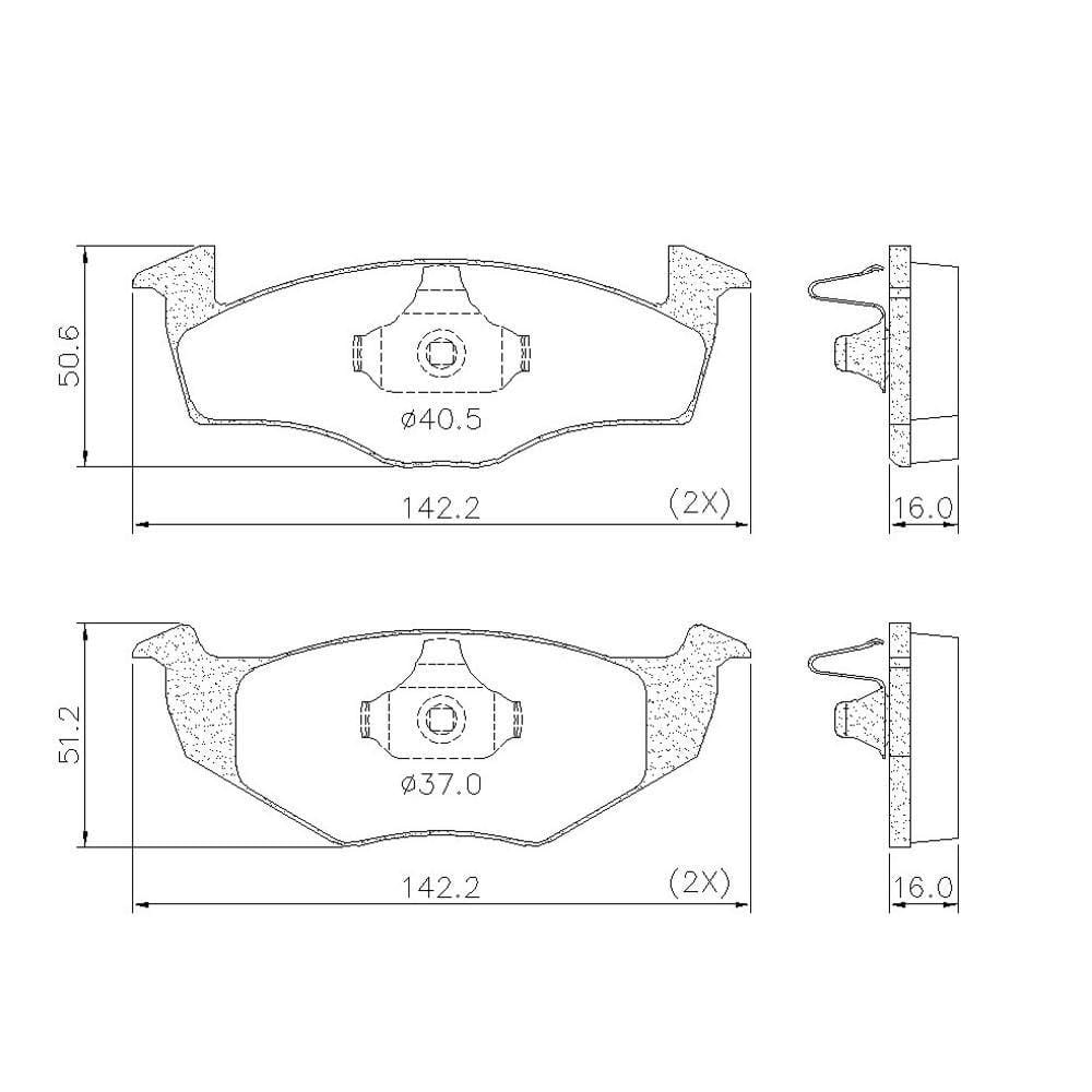 Pastilha De Freio Lonaflex Fox/Gol - P-368
