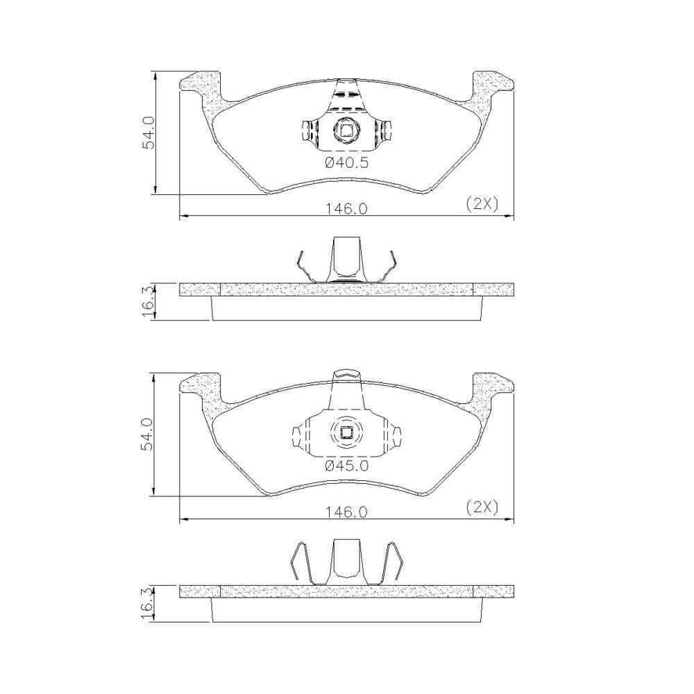 Pastilha De Freio Lonaflex UP! - P-1499
