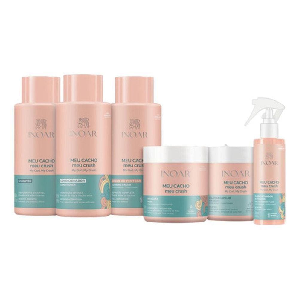 Kit Completo Meu Cacho Meu Crush Inoar 6 Produtos