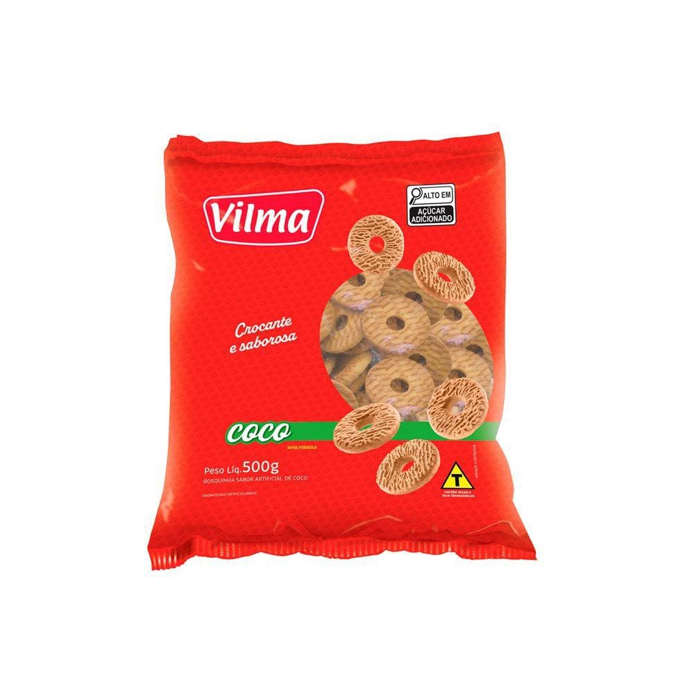 Rosquinha Vilma Crocante e Saborosa Coco 500g