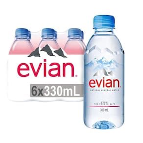 Kit Com 6Un Água Mineral S/ Gás Francesa Evian Pet 330Ml