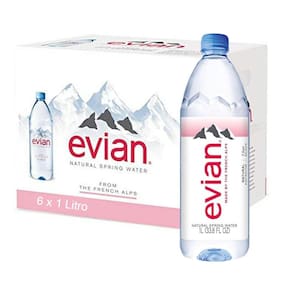 Kit Com 6Un Água Mineral S/ Gás Francesa Evian Pet 1 Litro