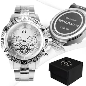 Relogio aço inox caixa masculino prata personalizado social orizom analogico casual