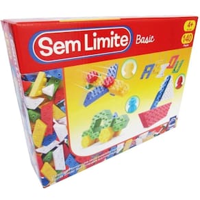 Blocos De Montar Sem Limites Basic - 140 Peças - Roma Jensen