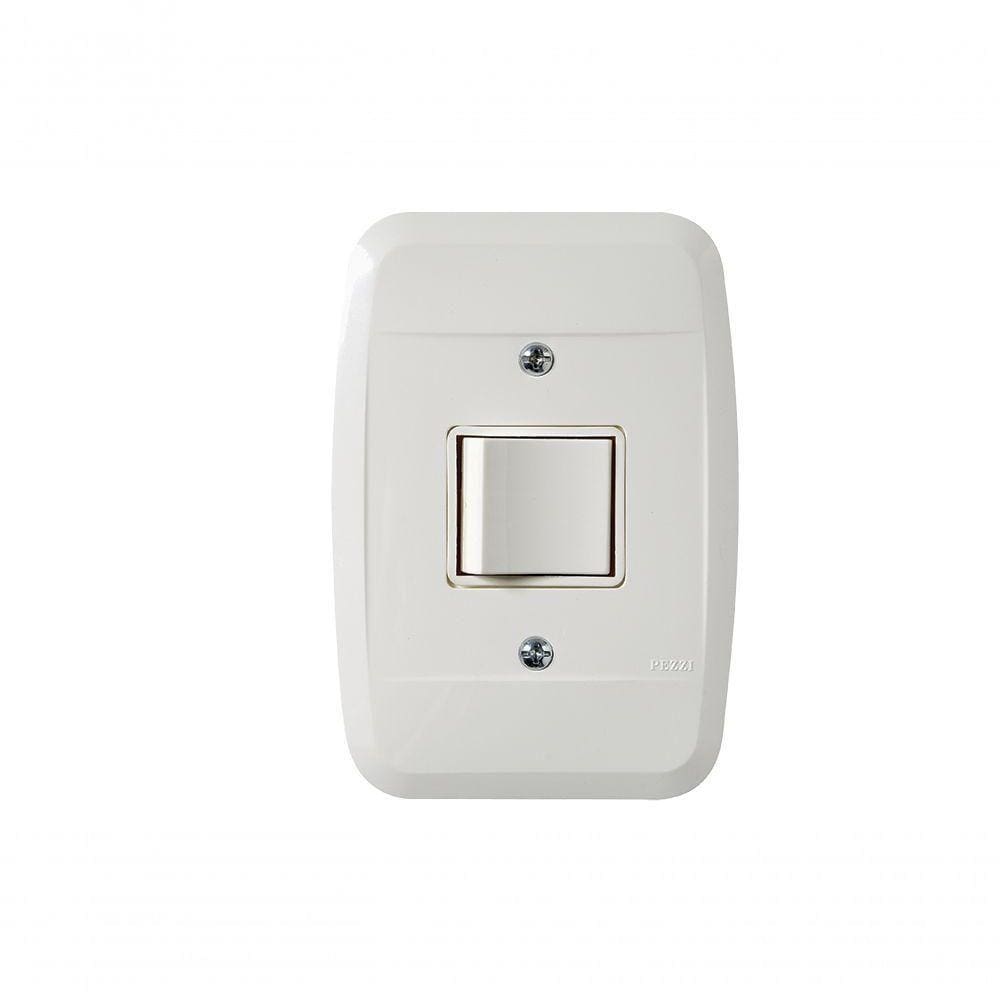 Interruptor Embutir Chave Cruz Branca 42150 - Pezzi