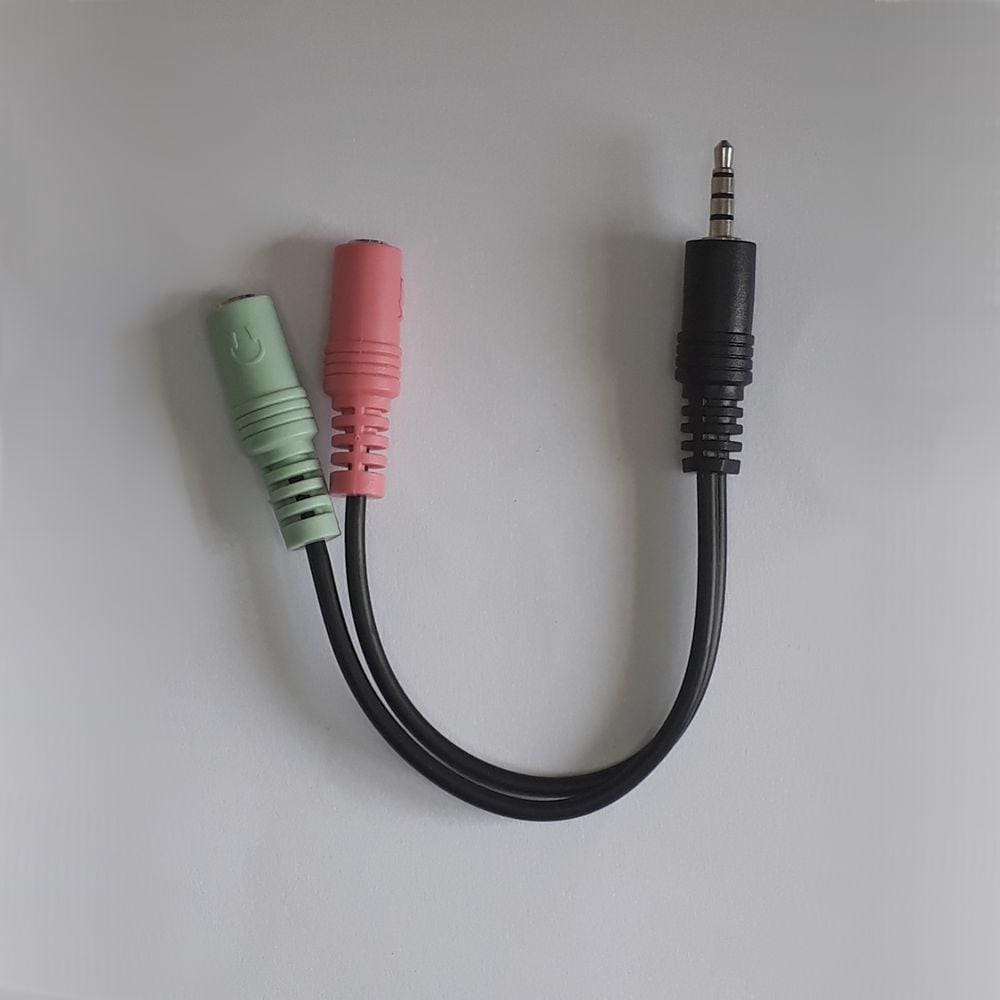 Cabo Adaptador 2 P2 para 1 P3 20cm MBTech GB51164