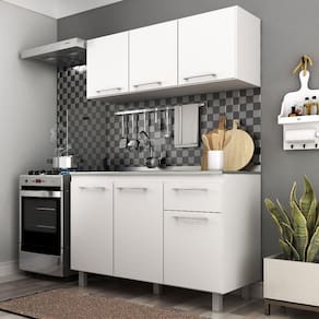 Cozinha Modulada 6 Portas 1 Gaveta sem Tampo Iara J Carvalho