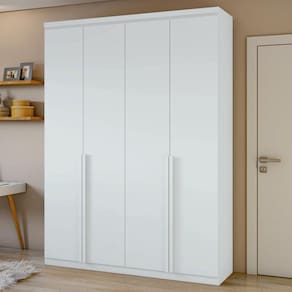 Guarda Roupa Solteiro 4 Portas 2 Gavetas Alonzo Lopas