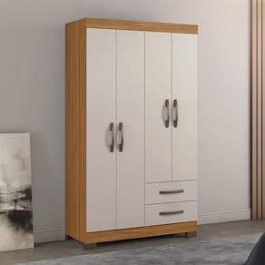 Guarda Roupa Solteiro 4 Portas 2 Gavetas NT5005 Notável Móveis