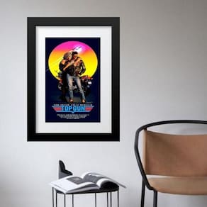 Quadro Poster Filme Top Gun - 60X48Cm