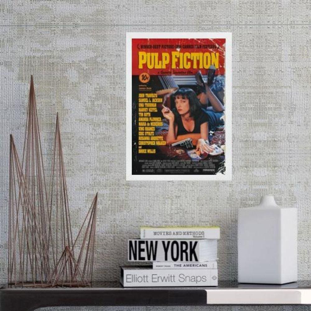 Quadro Poster Do Filme Pulp Fiction 45X34Cm