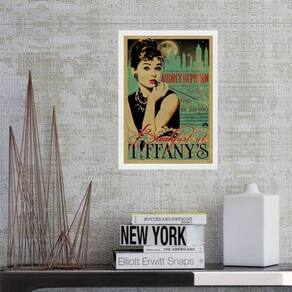 Quadro Poster Do Filme Breakfast At Tiffany`S 33X24Cm