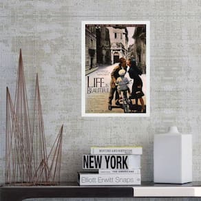 Quadro Poster Filme A Vida É Bela 33X24Cm - Com Vidro