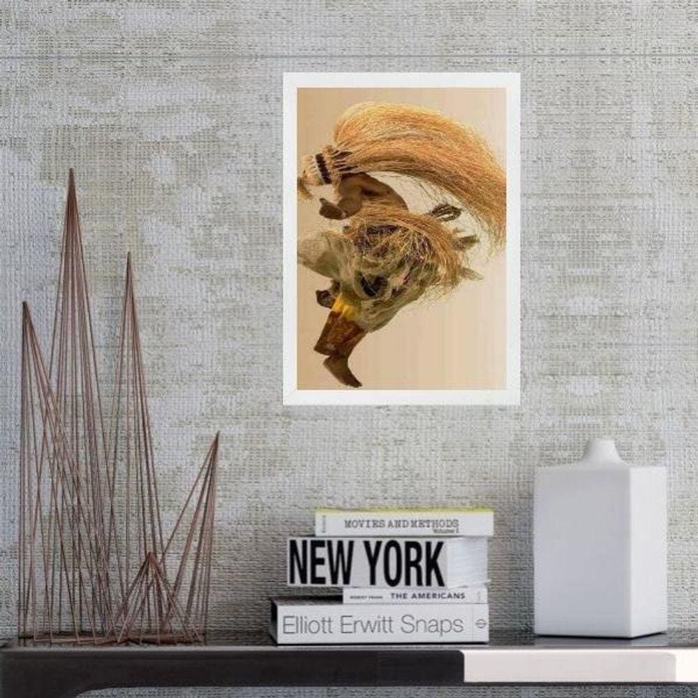 Quadro Fotografia Orixá Obaluaê 45X34Cm - Com Vidro