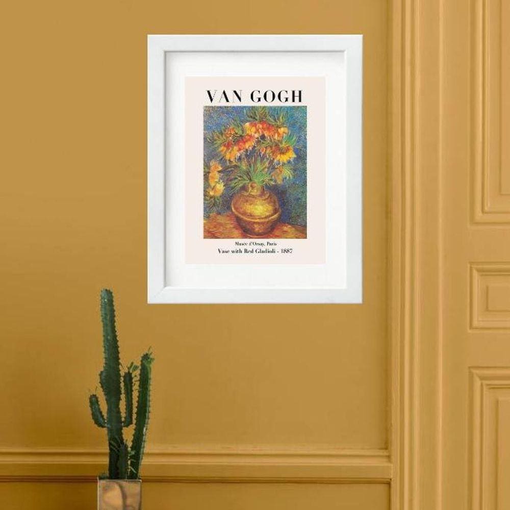 Quadro Girassóis De Van Gogh - 60X48Cm