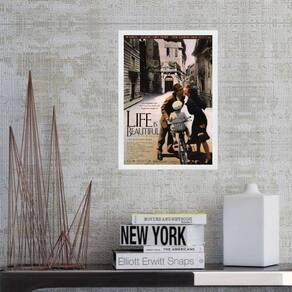 Quadro Poster Filme A Vida É Bela 24X18Cm - Com Vidro