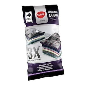Kit 10 Saco Organizador Vácuo Edredom Cobertor Roupa 60X80Cm